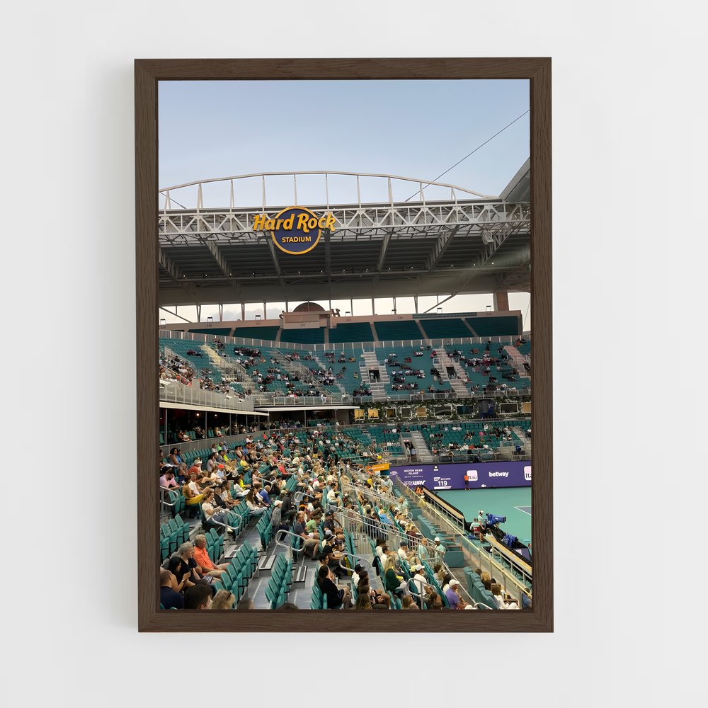 ap-miami open tennis-2 cadre Bois foncé