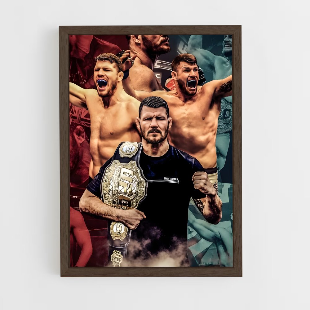 ap-michael bisping-5 cadre Bois foncé