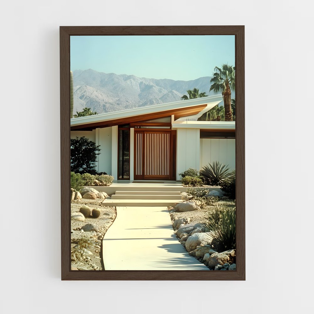 ap-mid-century modern architecture-2 cadre Bois foncé