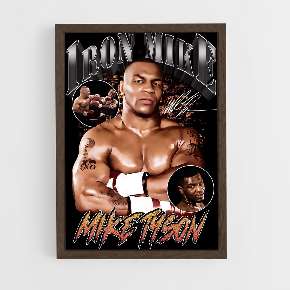 ap-mike tyson-11 cadre Bois foncé