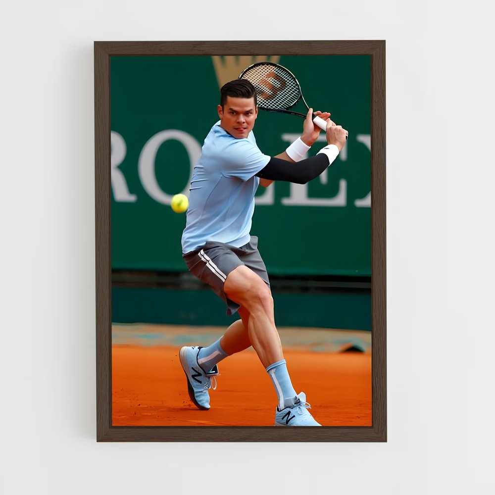 ap-milos raonic-1 cadre Bois foncé