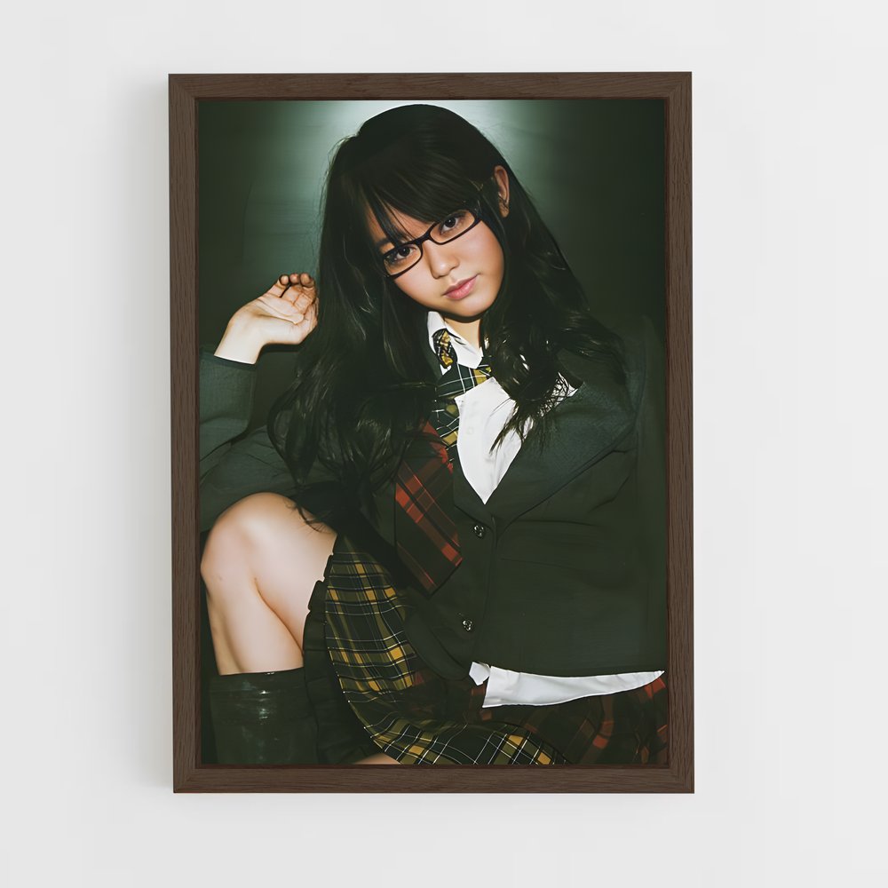 ap-minami minegishi-4 cadre Bois foncé