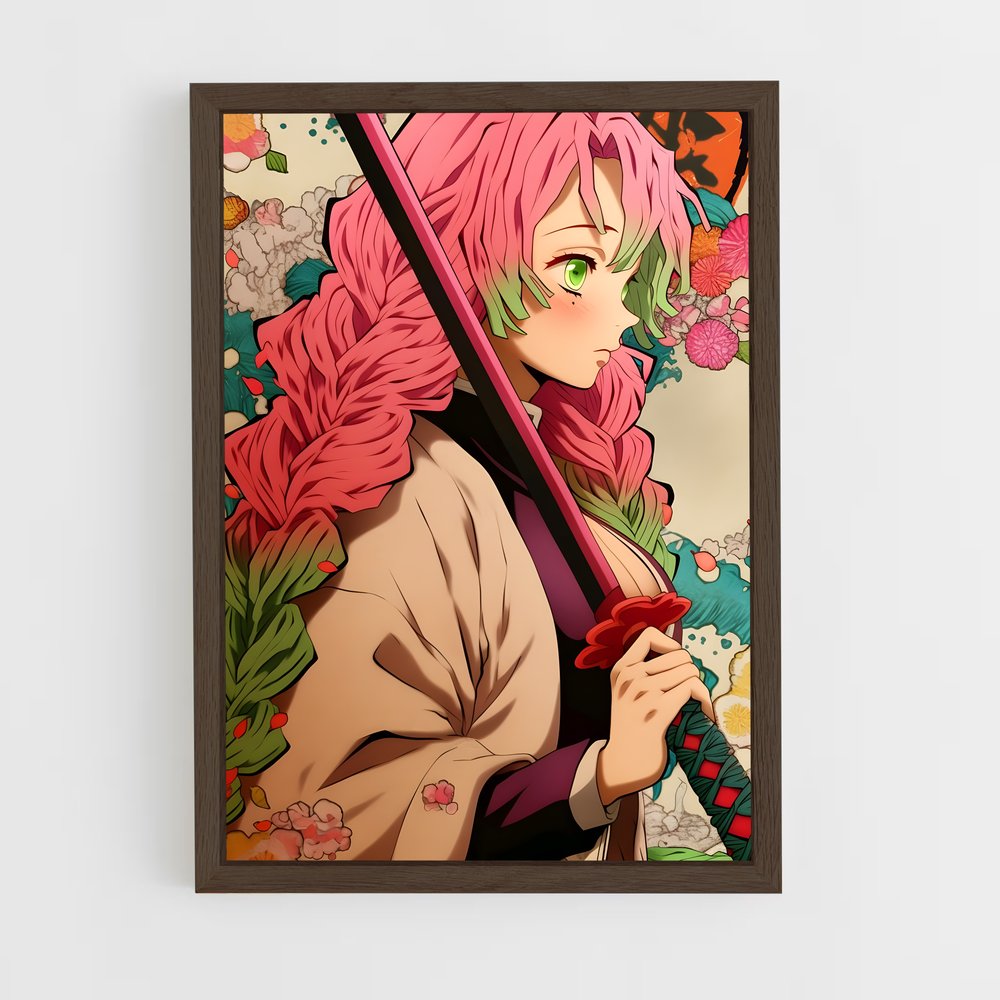 ap-mitsuri kanroji-3 cadre Bois foncé