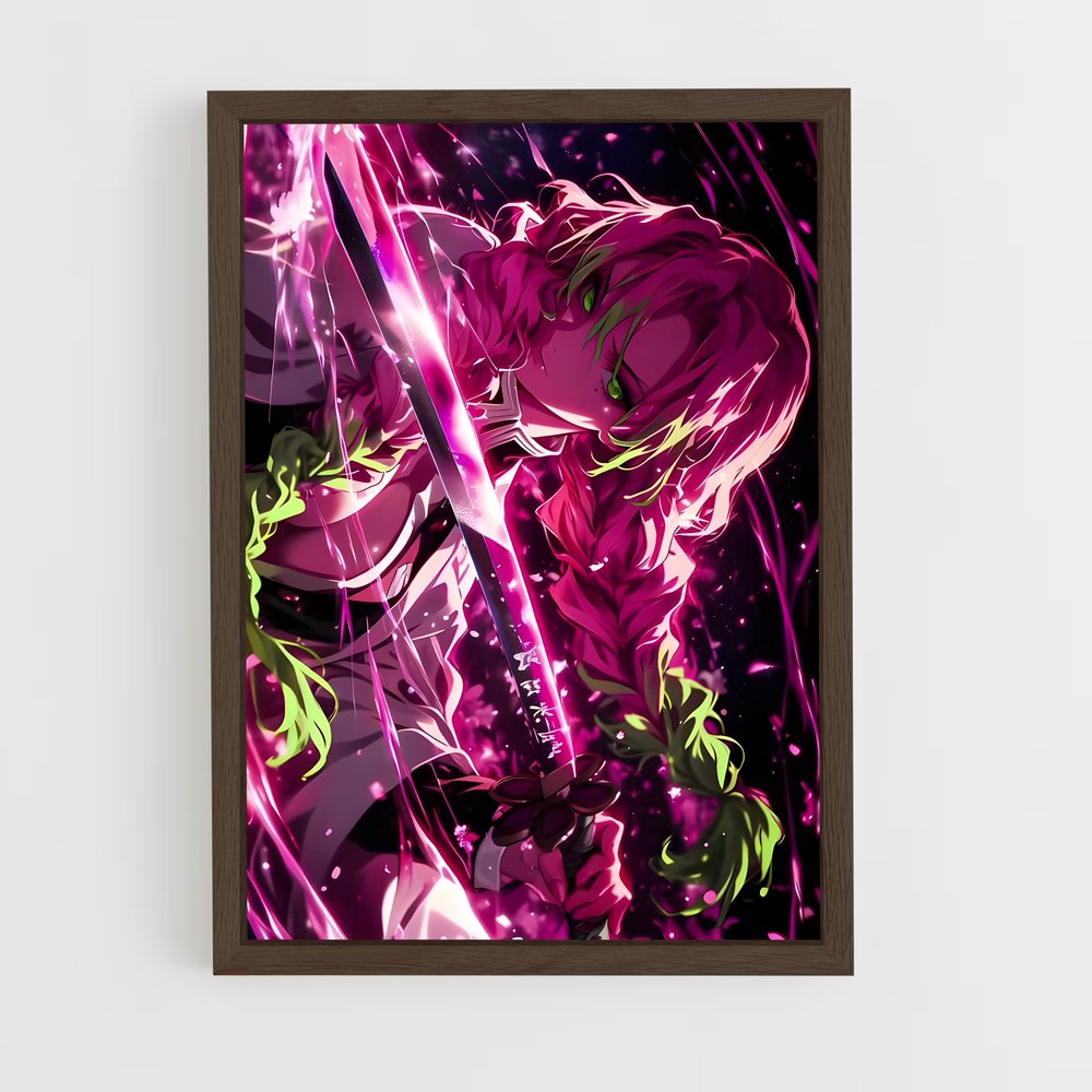 ap-mitsuri kanroji-5 cadre Bois foncé