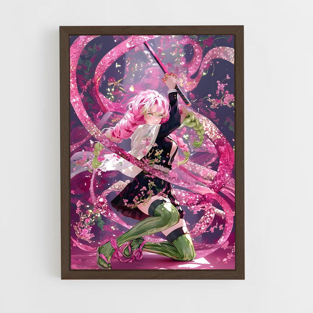 ap-mitsuri kanroji-6 cadre Bois foncé