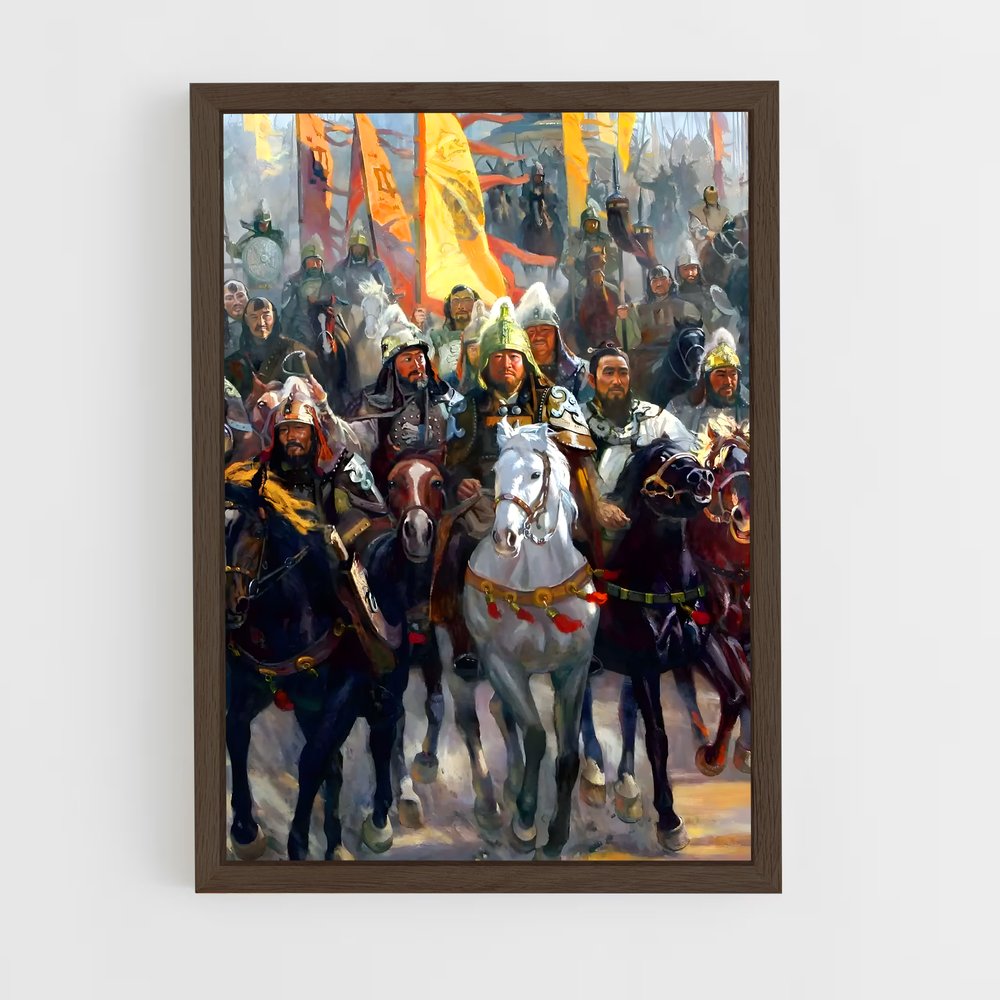 ap-mongol empire-2 cadre Bois foncé