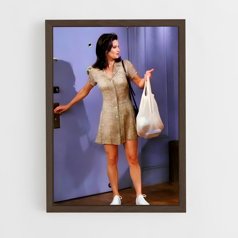ap-monica geller-4 cadre Bois foncé