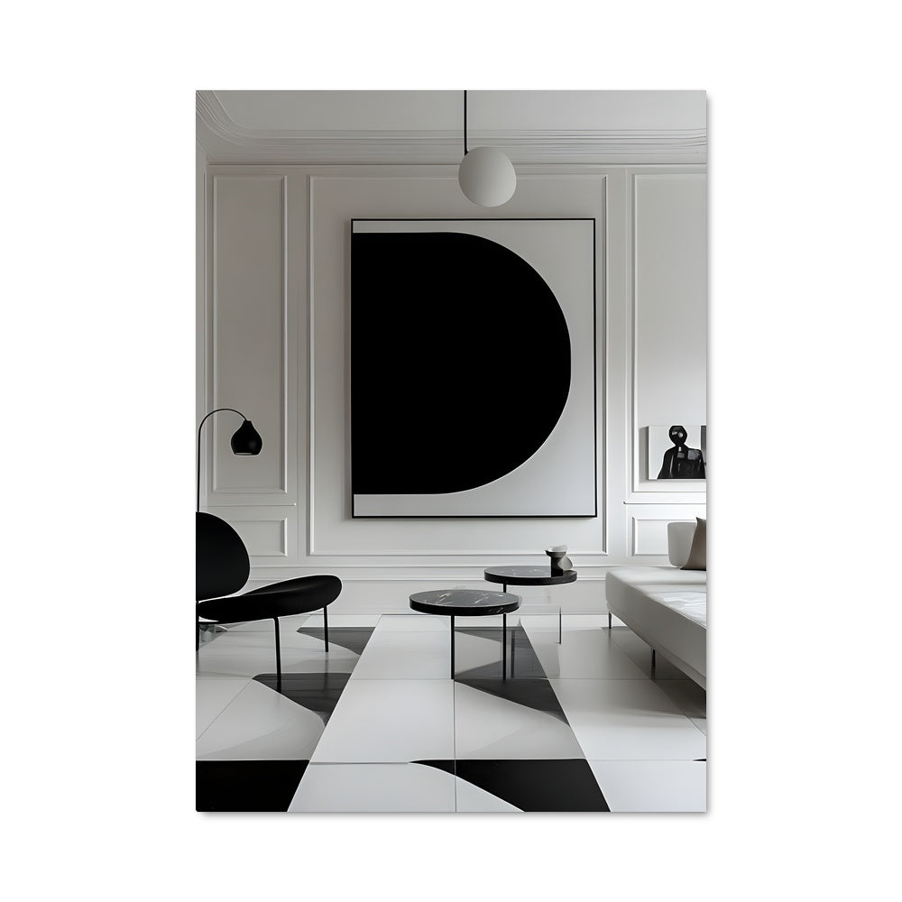 Poster Noir et Blanc Élégant