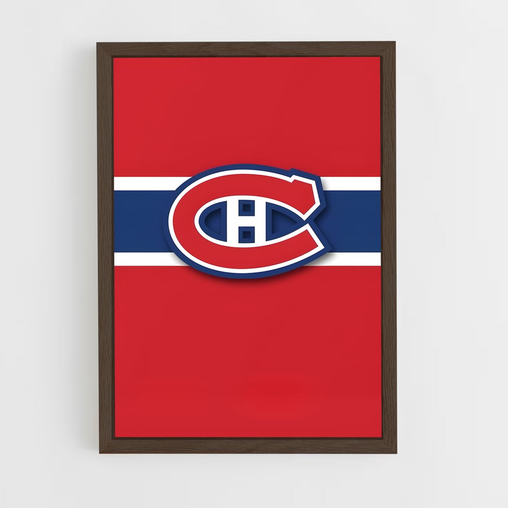 ap-montreal canadiens-5 cadre Bois foncé