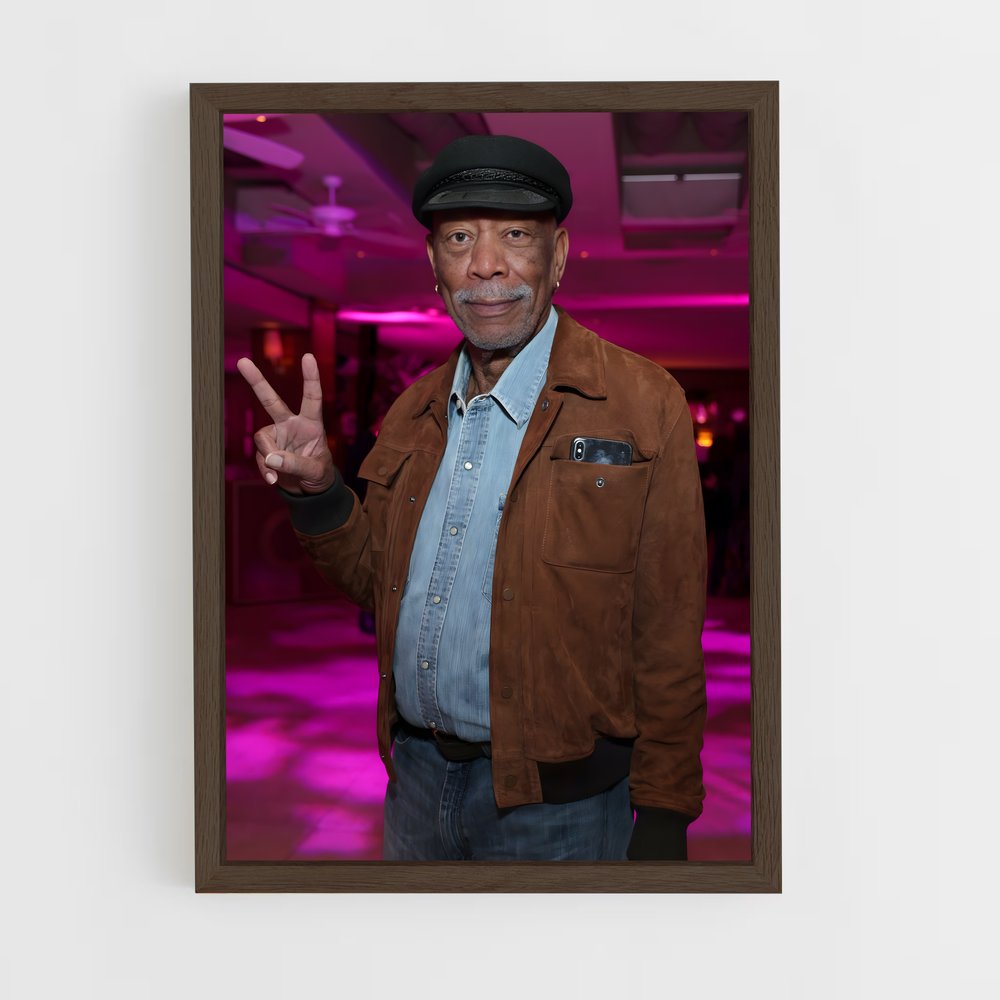 ap-morgan freeman-6 cadre Bois foncé
