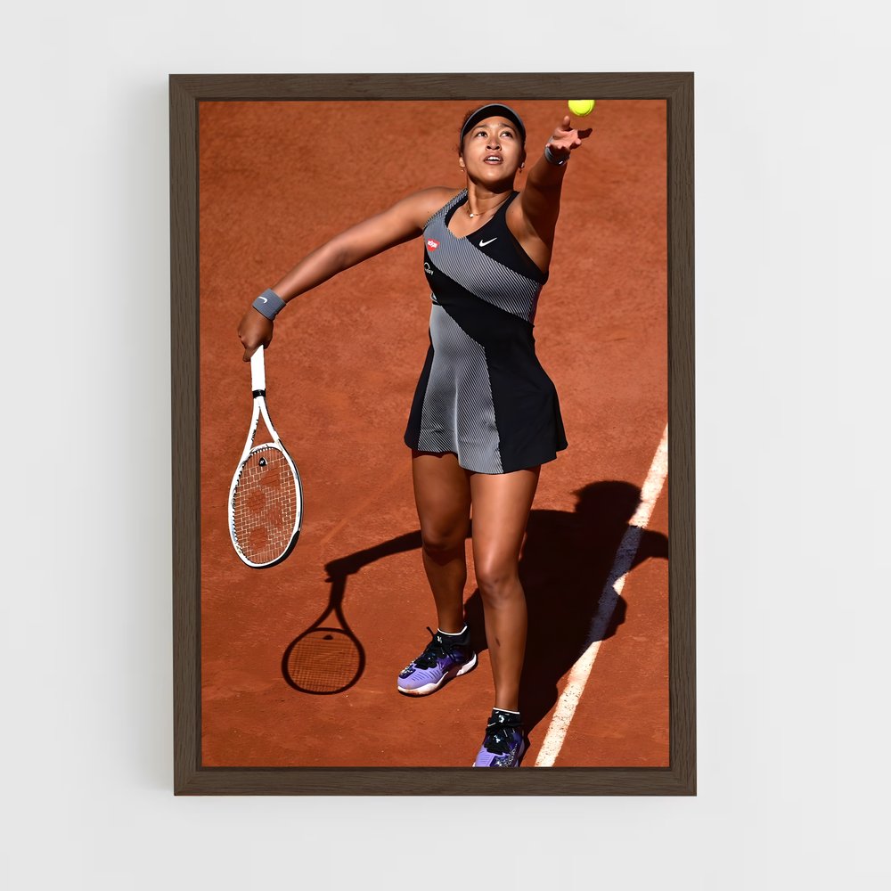 ap-naomi osaka-2 cadre Bois foncé