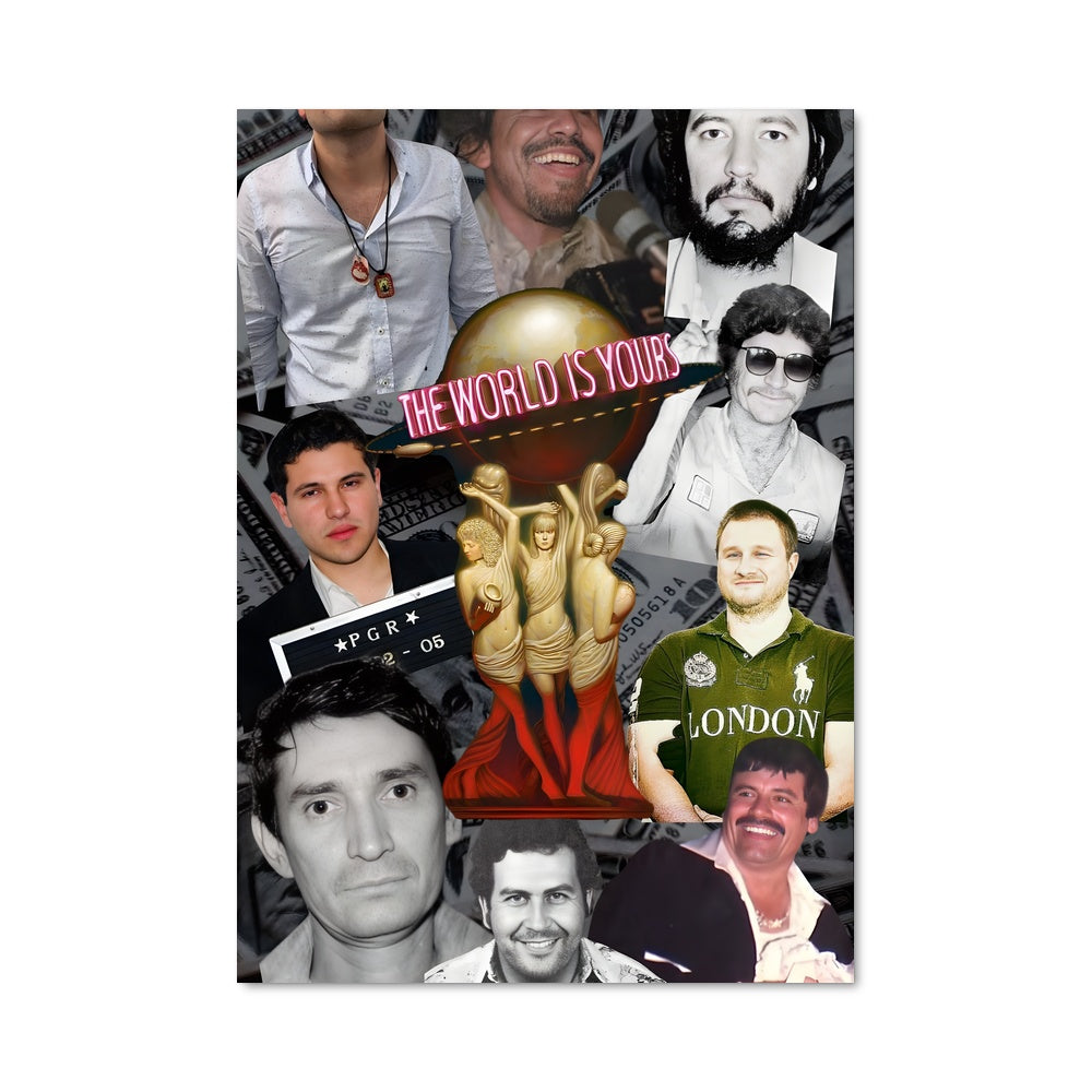 Poster Visages de Narcos