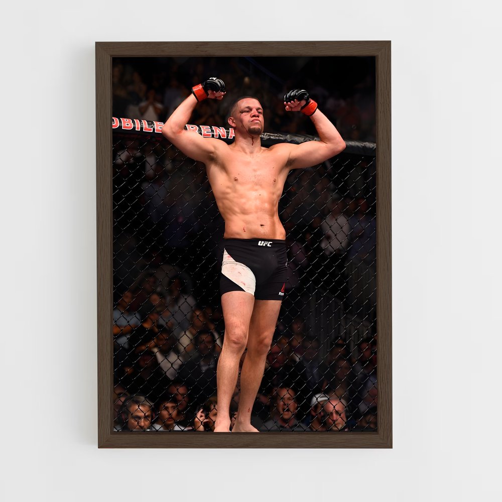 ap-nate diaz-10 cadre Bois foncé