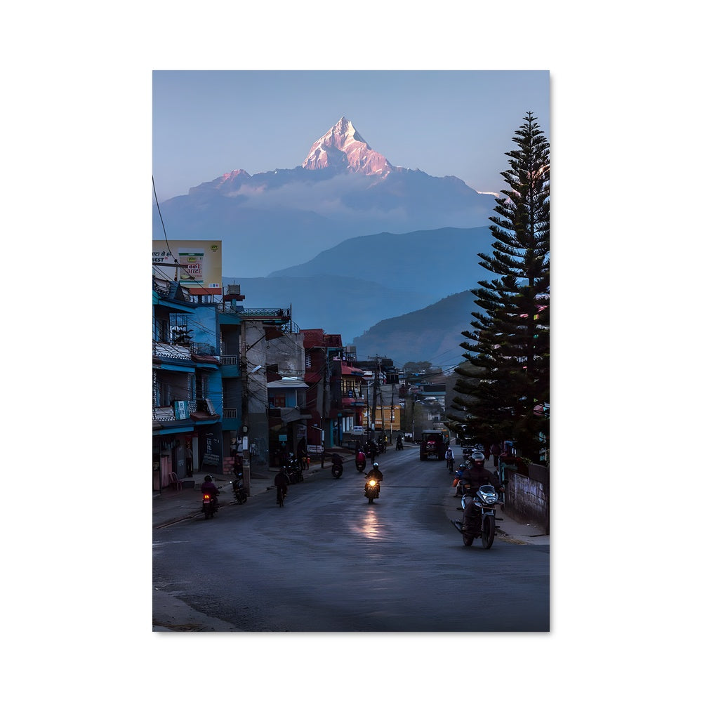 Poster Montagne et Rue