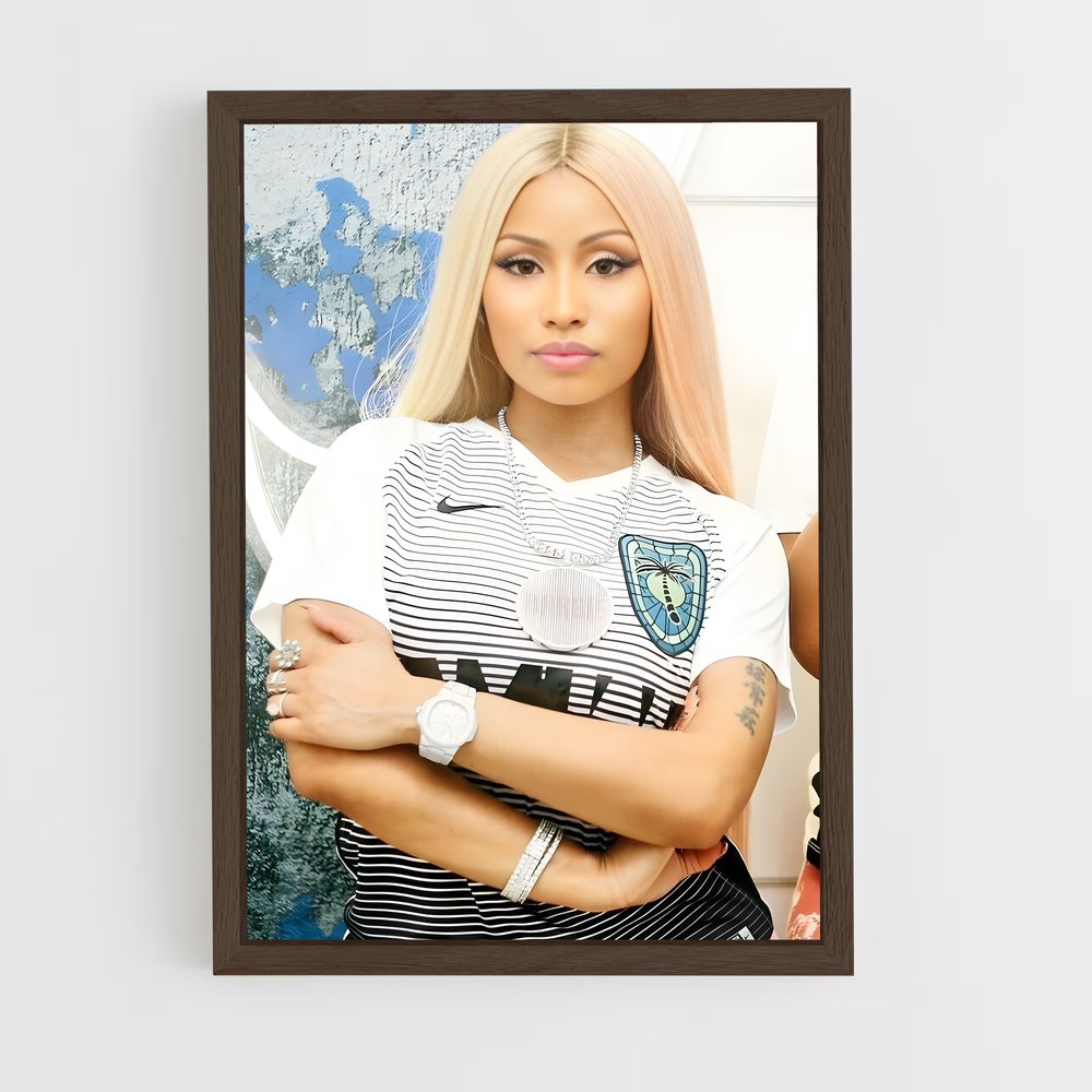 ap-nicki minaj-4 cadre Bois foncé