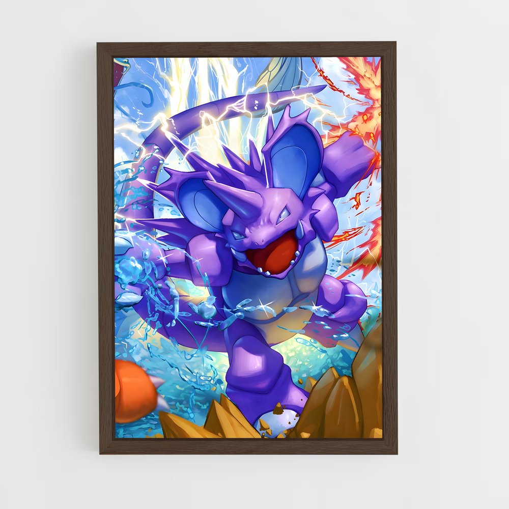 ap-nidoking-1 cadre Bois foncé