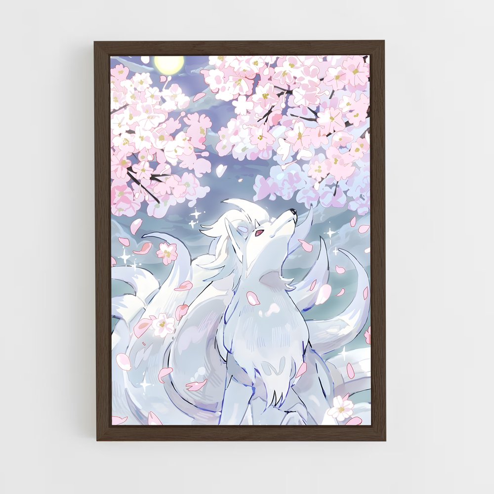 ap-ninetales-1 cadre Bois foncé