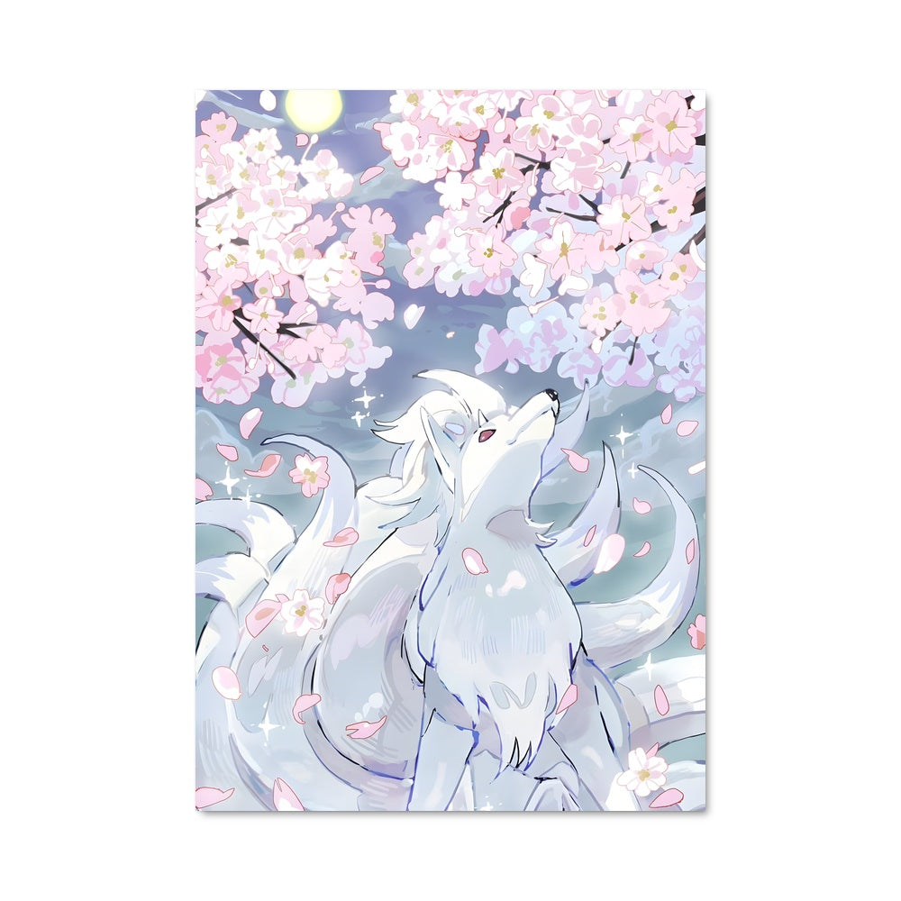 Poster Loup des Fleurs