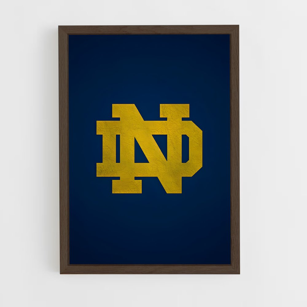 ap-notre dame fighting irish-2 cadre Bois foncé