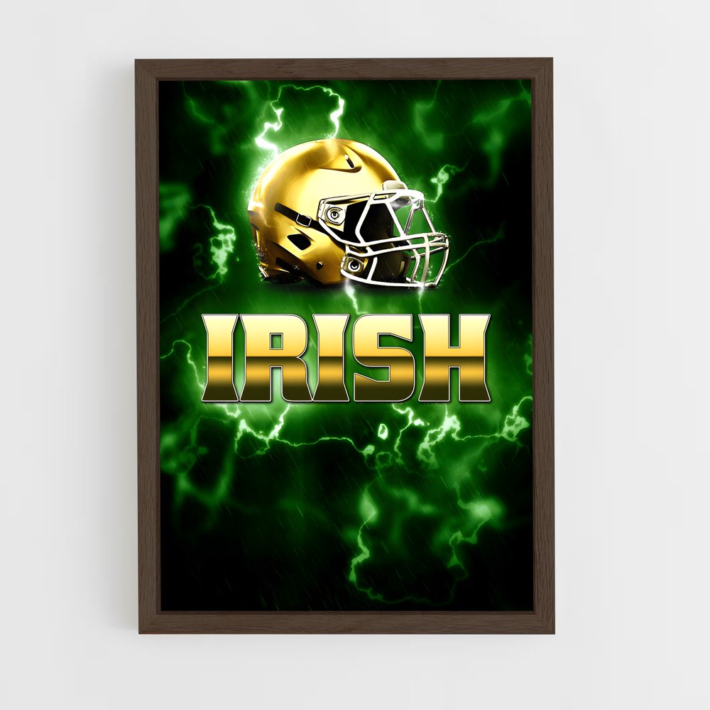 ap-notre dame fighting irish-4 cadre Bois foncé