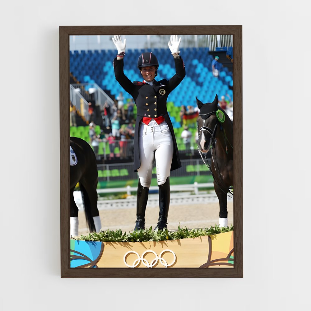 ap-olympic games equestrian-1 cadre Bois foncé