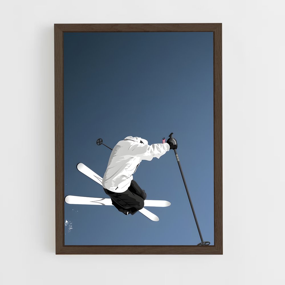 ap-olympics freestyle skiing-1 cadre Bois foncé