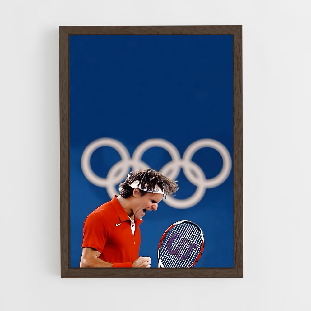ap-olympics tennis-3 cadre Bois foncé