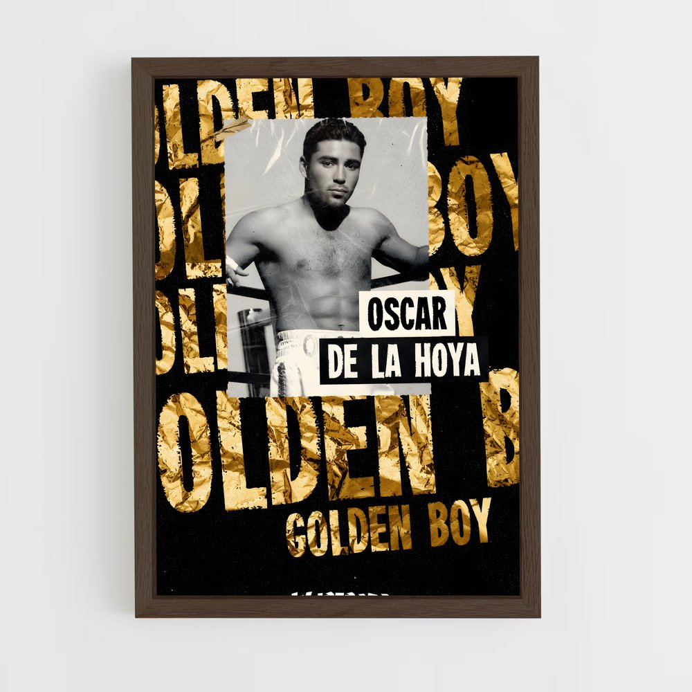 ap-oscar de la hoya-5 cadre Bois foncé