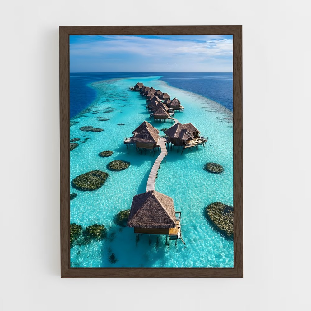 ap-overwater bungalows-3 cadre Bois foncé