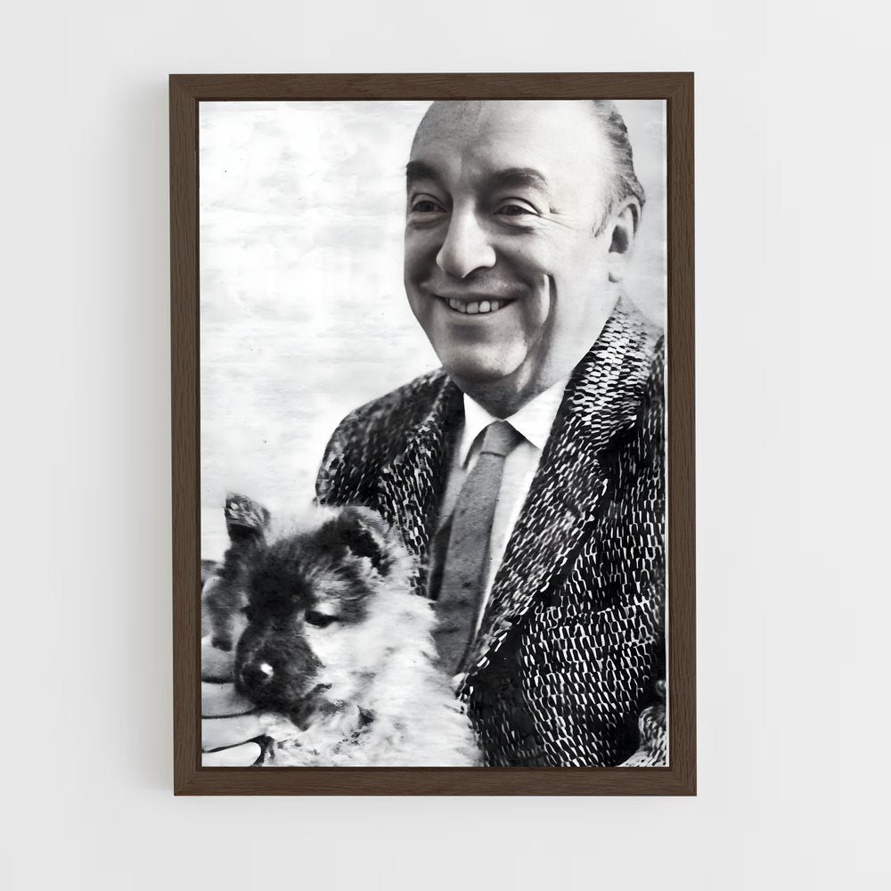 ap-pablo neruda-2 cadre Bois foncé
