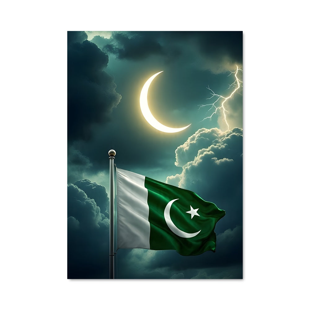 Poster Étoile et Croissant