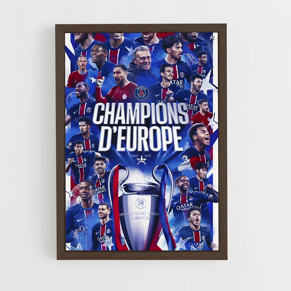ap-paris saint-germain fc-9 cadre Bois foncé
