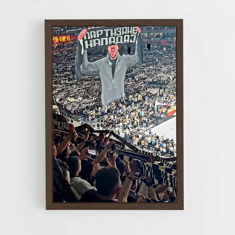 ap-partizan belgrade-6 cadre Bois foncé