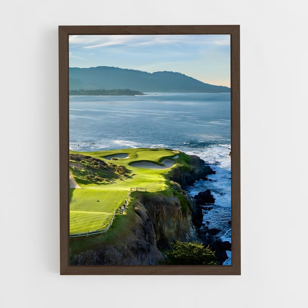 ap-pebble beach golf links-2 cadre Bois foncé