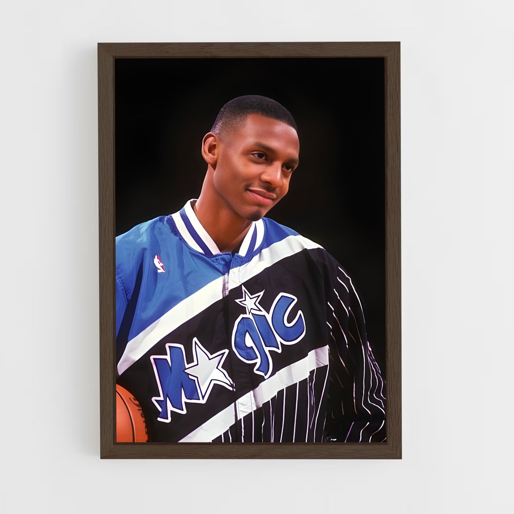 ap-penny hardaway-7 cadre Bois foncé
