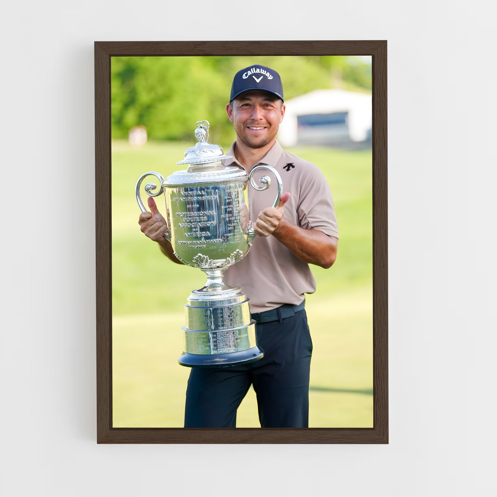 ap-pga championship-3 cadre Bois foncé