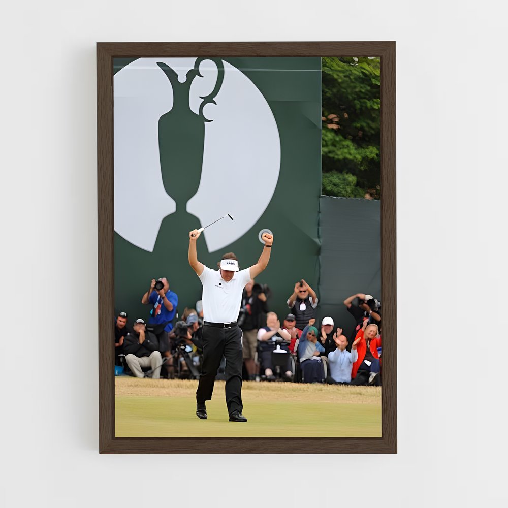 ap-phil mickelson-9 cadre Bois foncé