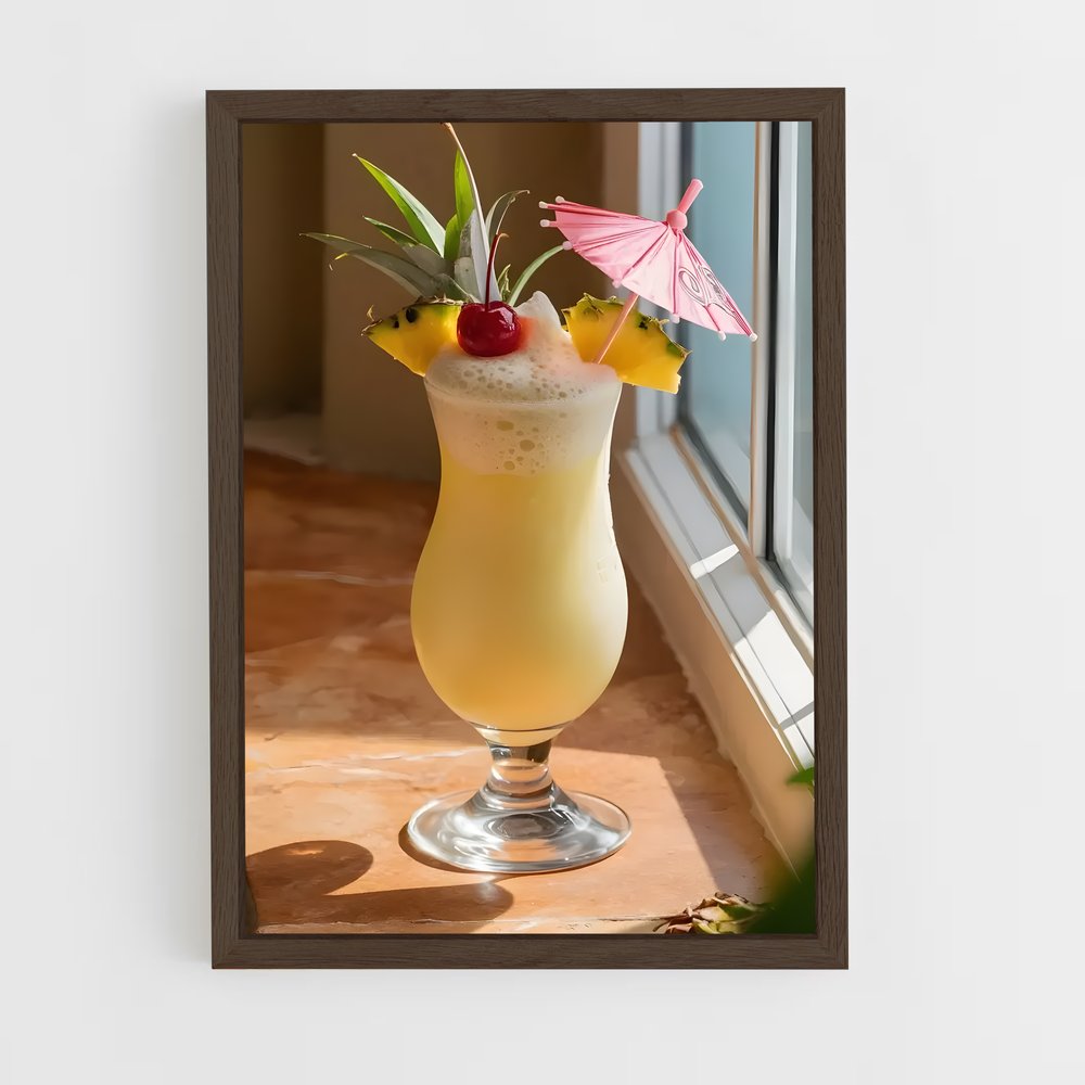 ap-pina colada-1 cadre Bois foncé