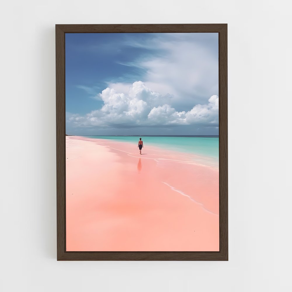 ap-pink sands beach-8 cadre Bois foncé