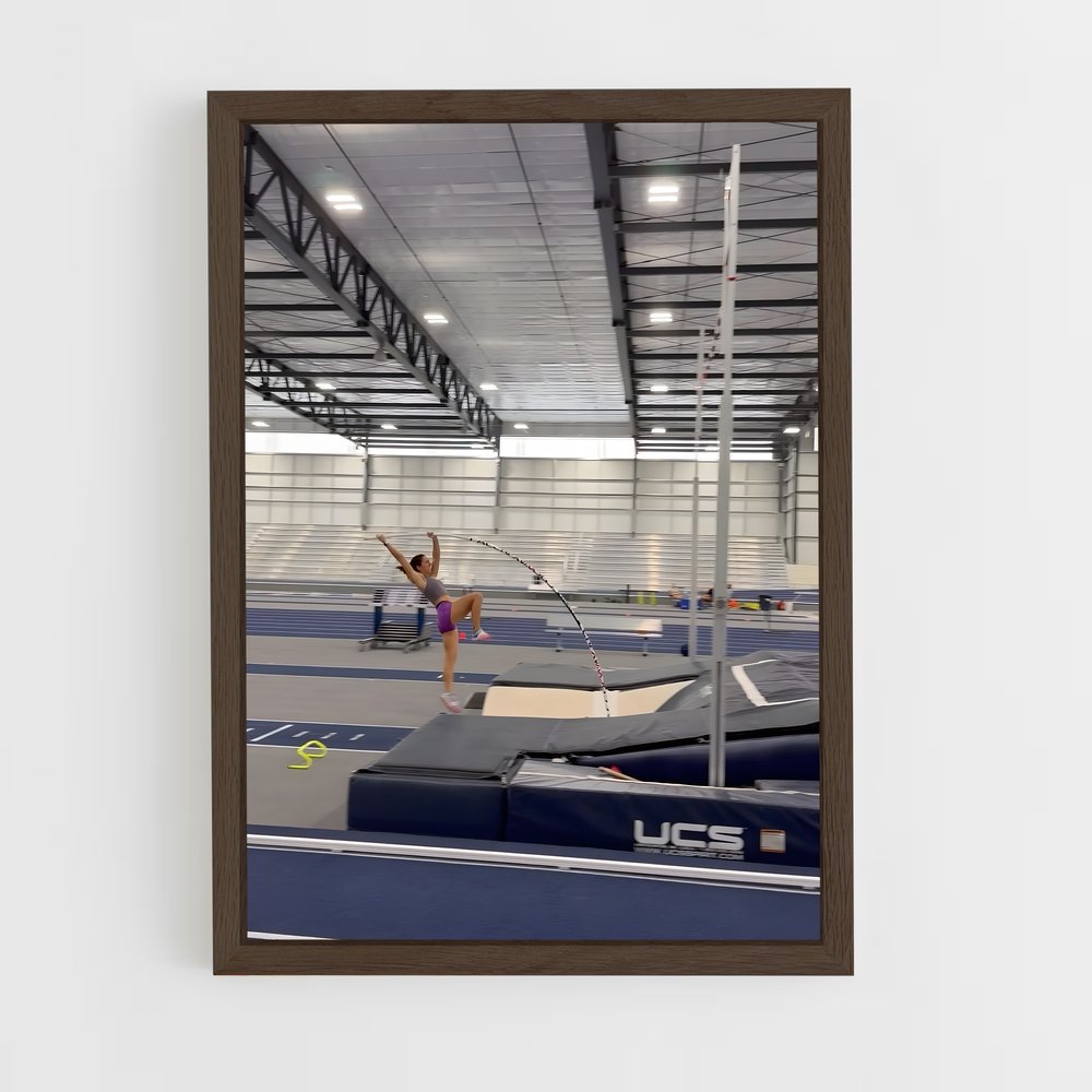 ap-pole vault-1 cadre Bois foncé