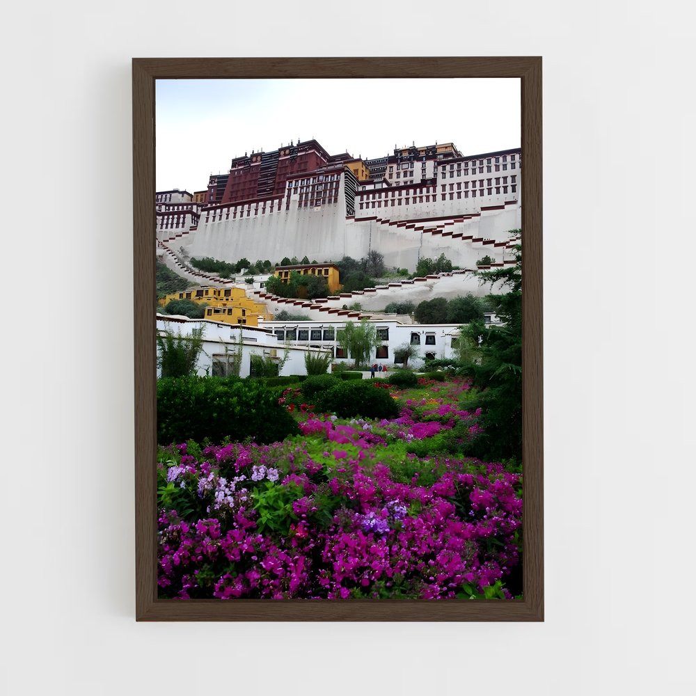 ap-potala palace-5 cadre Bois foncé