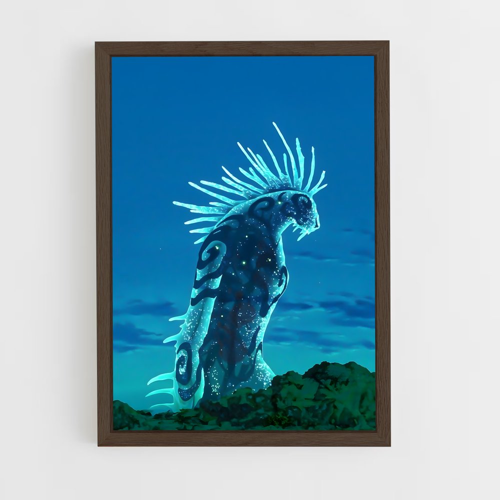 ap-princess mononoke-4 cadre Bois foncé