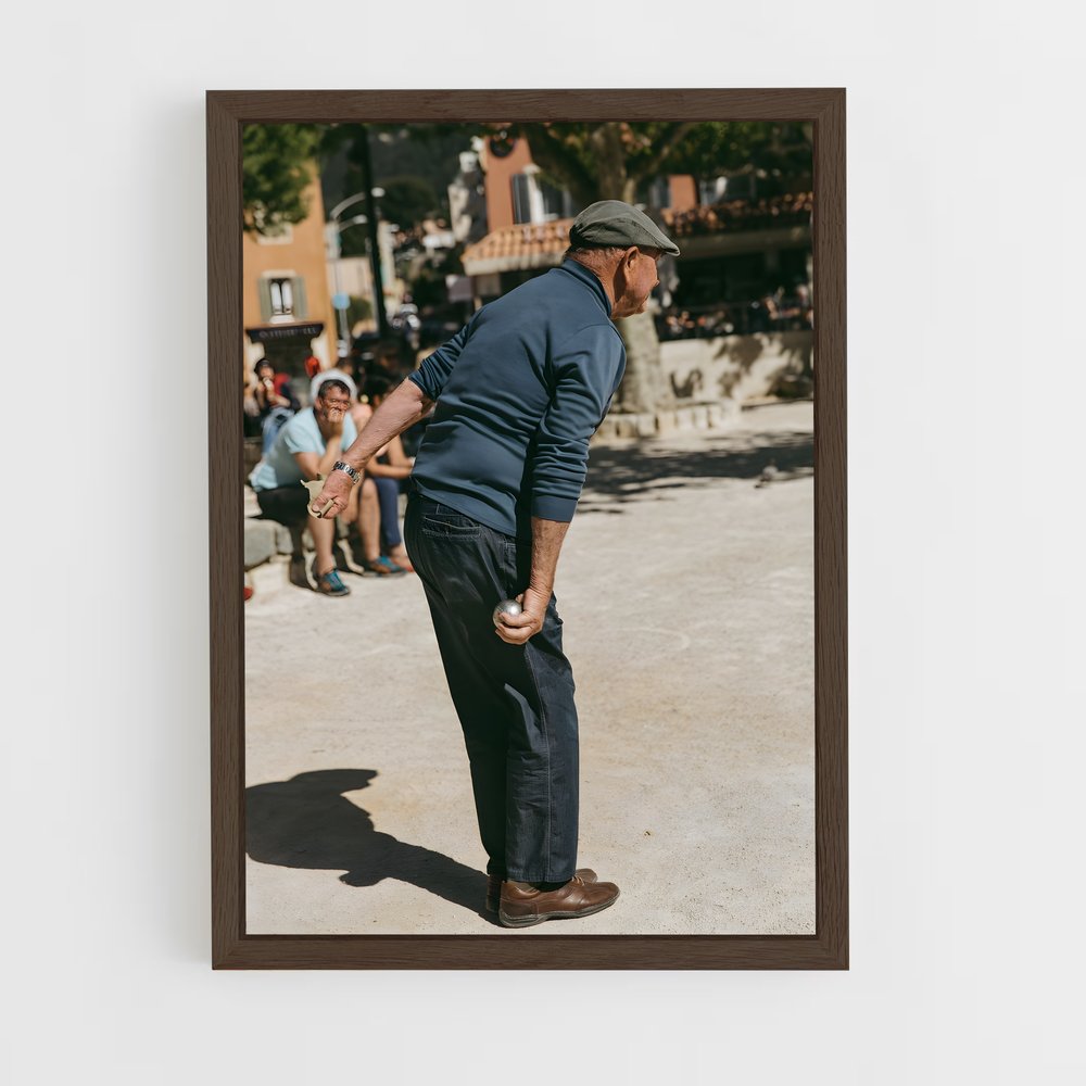 ap-provence petanque tradition-2 cadre Bois foncé