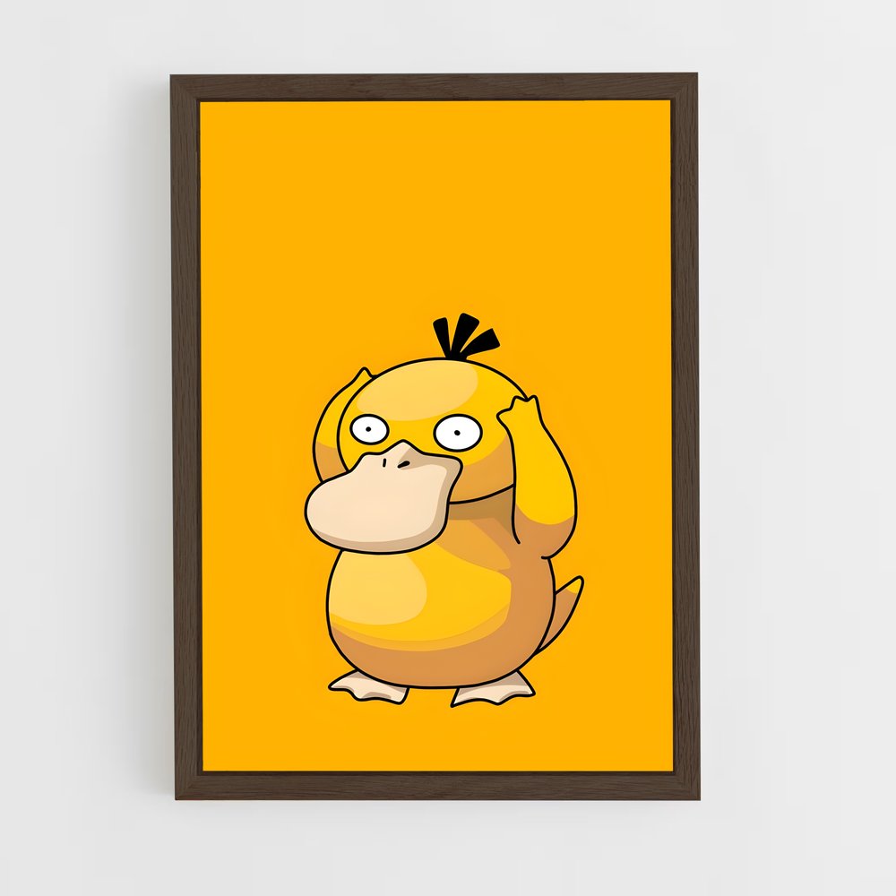 ap-psyduck-3 cadre Bois foncé