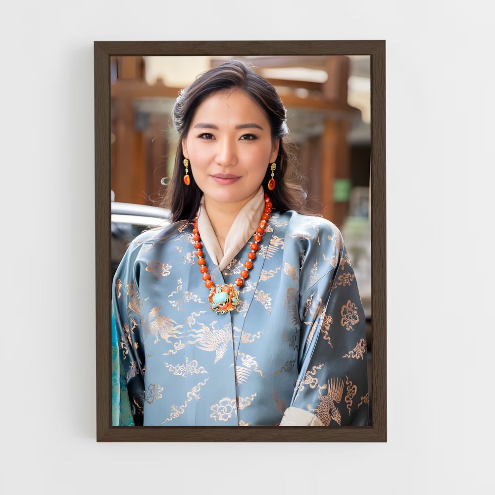 ap-queen jetsun pema-4 cadre Bois foncé