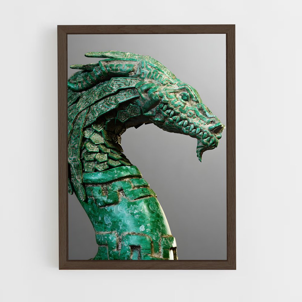 ap-quetzalcoatl-4 cadre Bois foncé