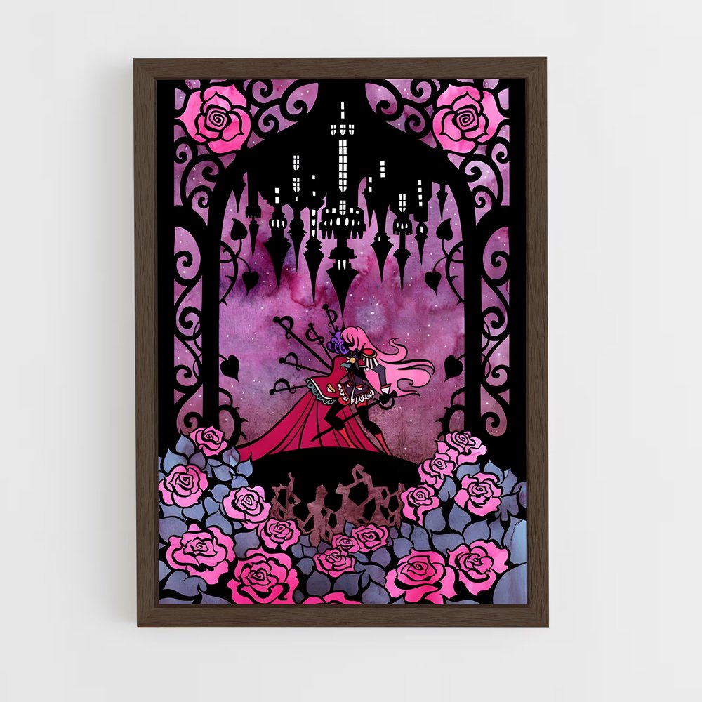 ap-revolutionary girl utena-1 cadre Bois foncé