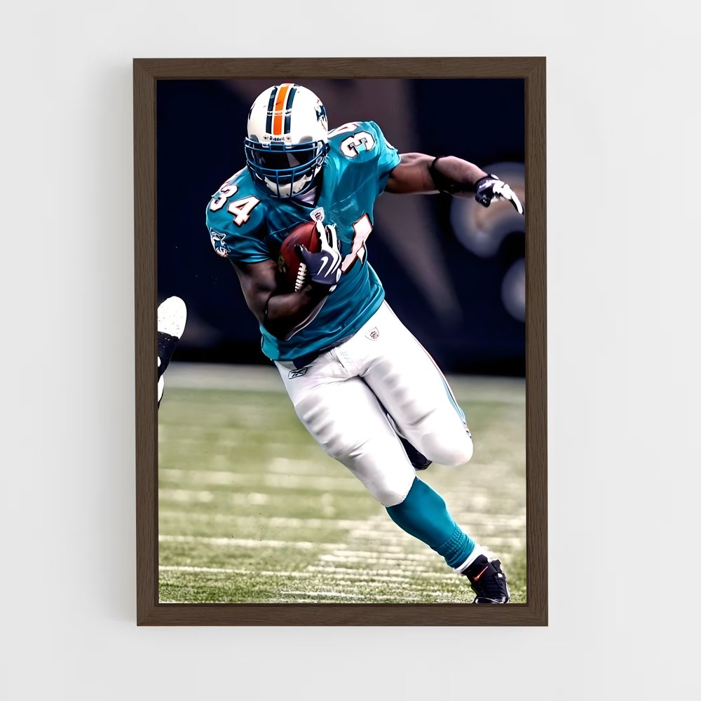 ap-ricky williams-2 cadre Bois foncé
