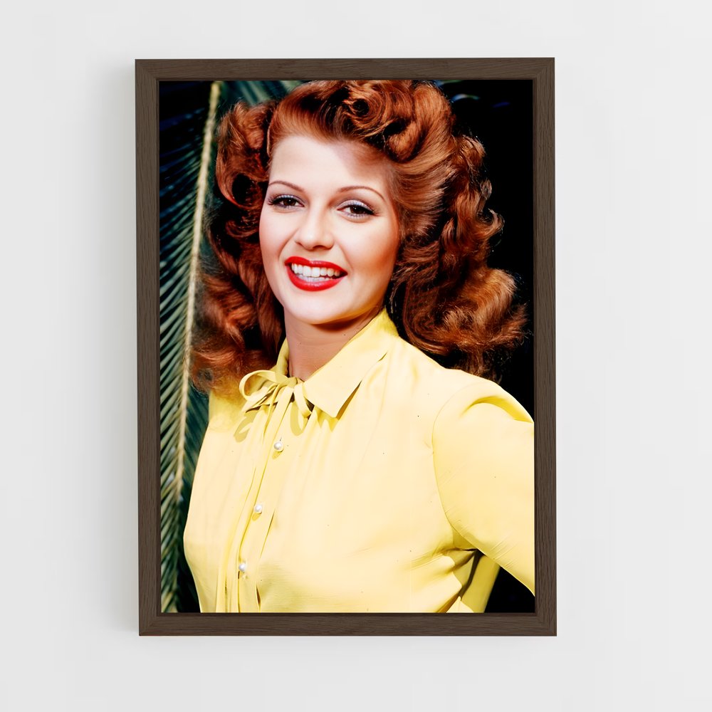 ap-rita hayworth-3 cadre Bois foncé