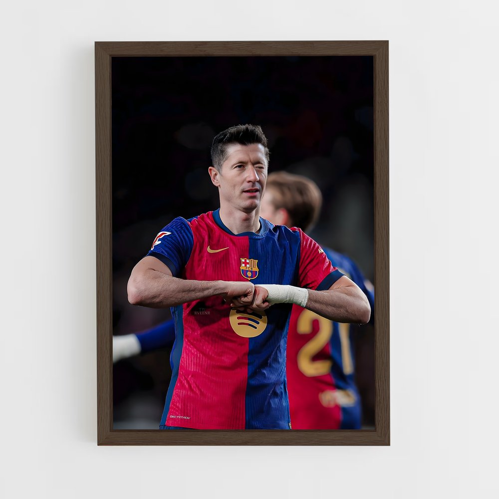 ap-robert lewandowski-11 cadre Bois foncé